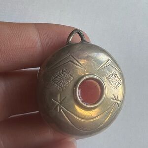 Vintage Towle Sterling silver clown baby rattle